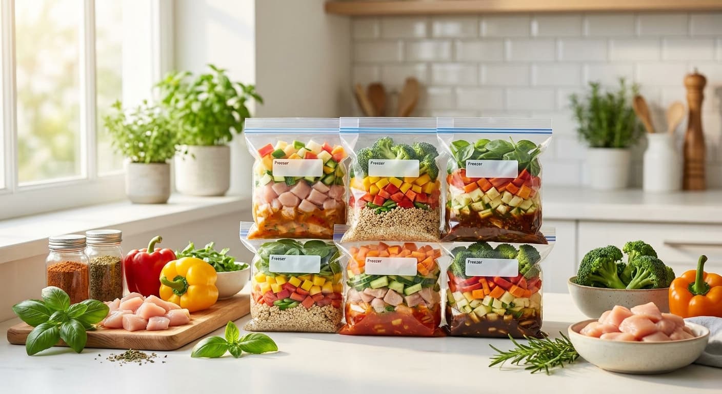 How I Prepped 6 Freezer Meals in Just 2 Hours (And You Can Too)