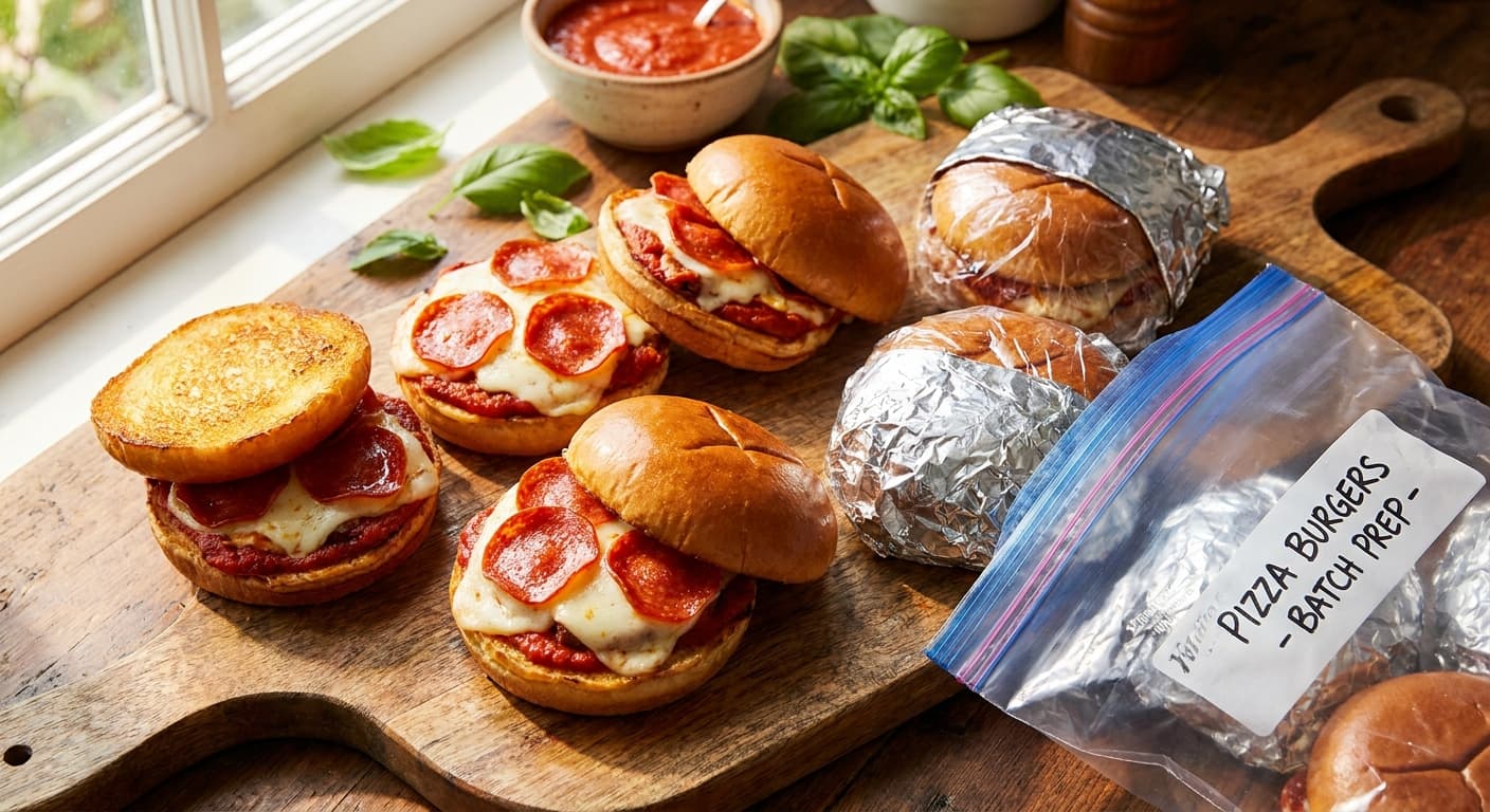 Batch-Cook Pizza Burgers: Your New Freezer-Friendly Weeknight Hero
