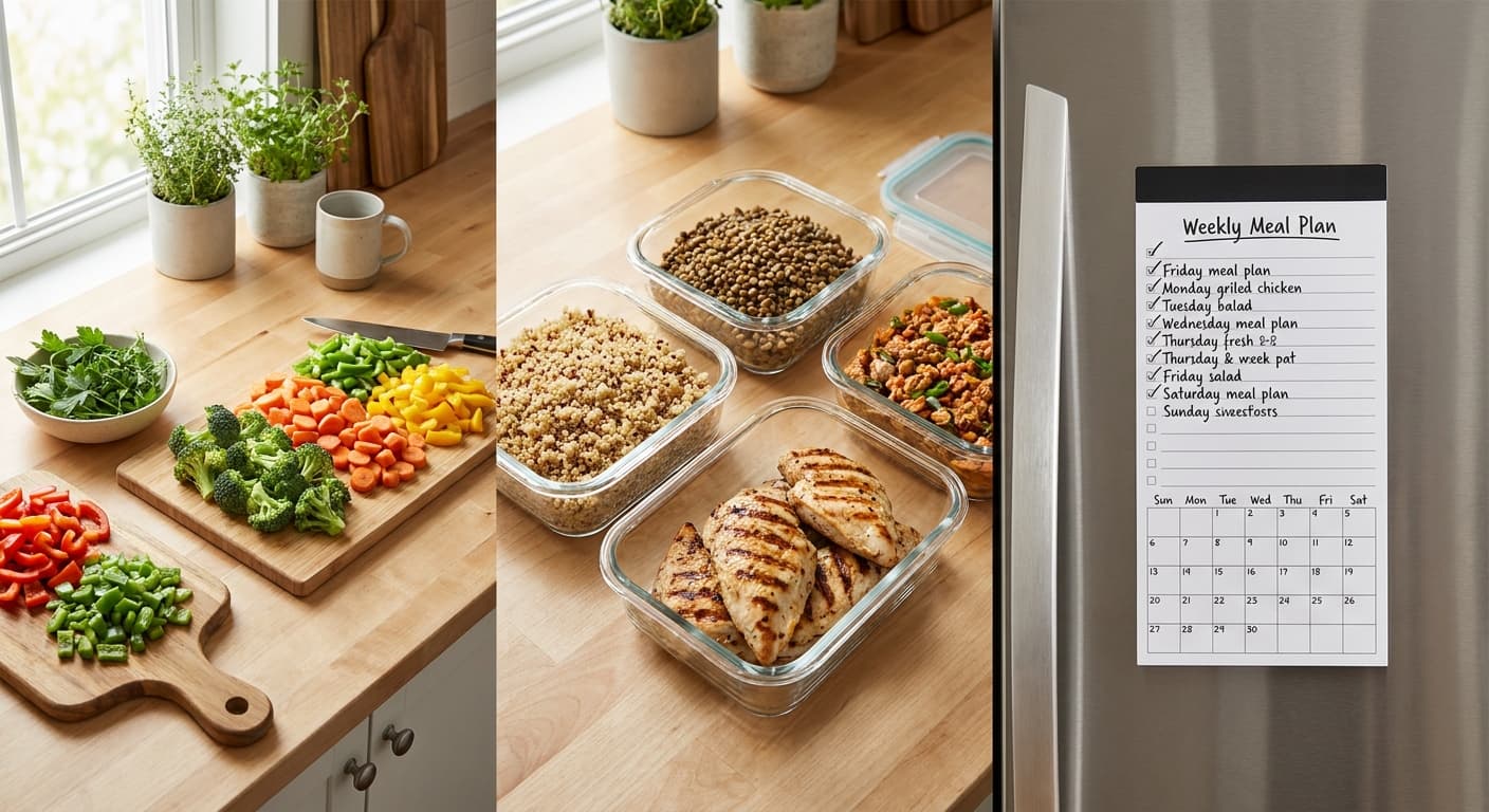 The Family Meal Prep Operating System: A Weekly Rhythm That Actually Works